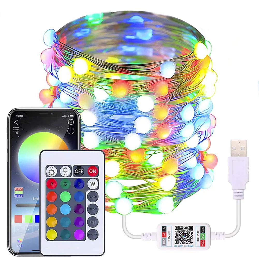 Luci Natalizie Led Bluetooth - Con controllo Smartphone