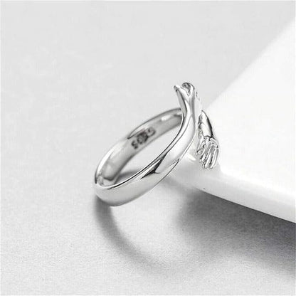 Serenity Embrace Silver Ring